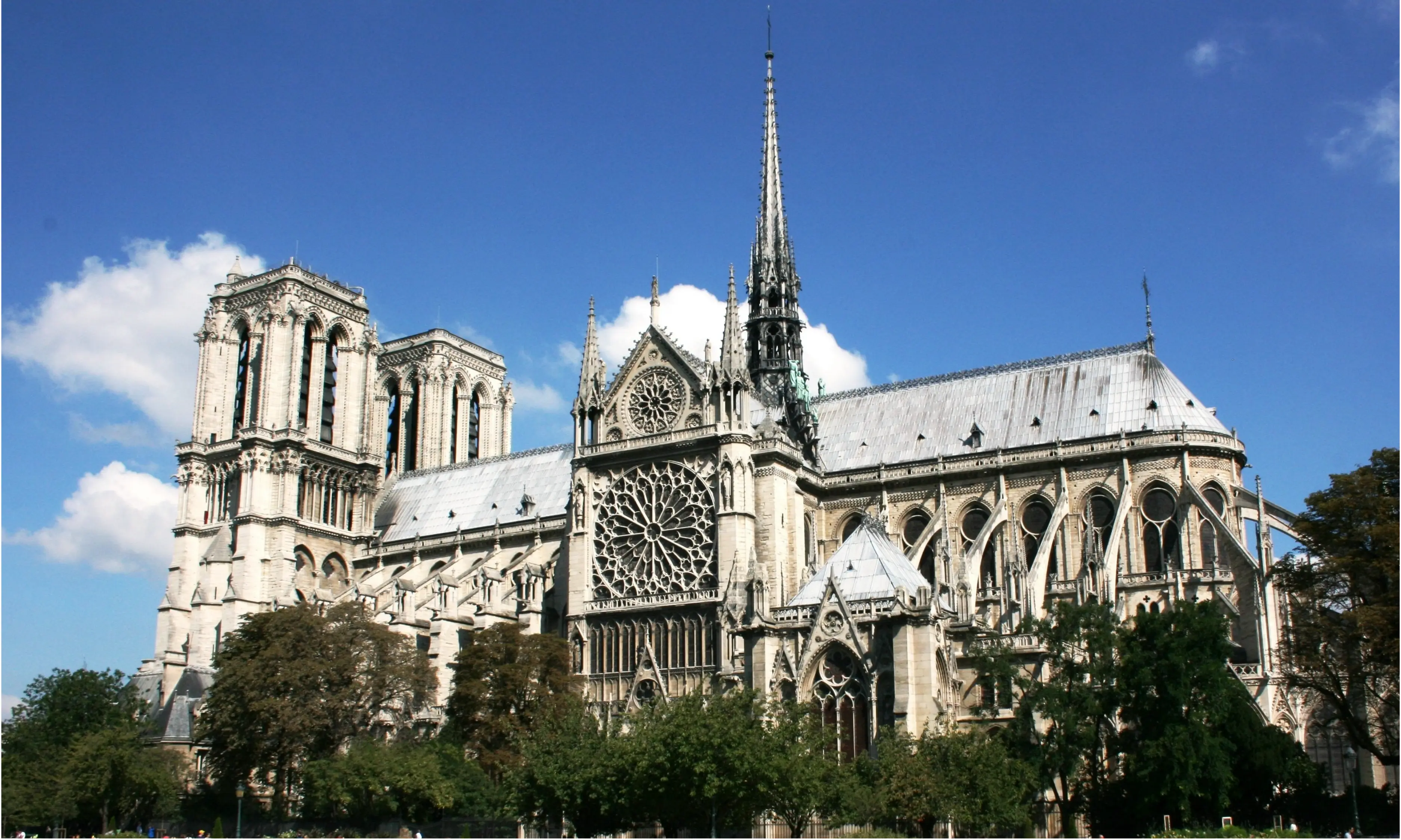 Notre Dame Cathedral viewed from the Seine